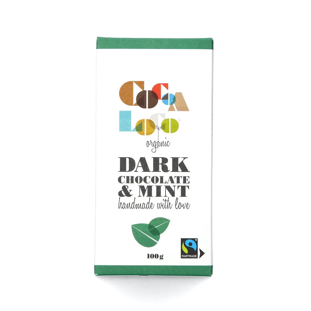 Cocoa Loco Dark Chocolate & Mint Bar 100g &Keep