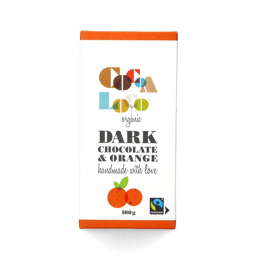 Cocoa Loco Dark Chocolate Orange Bar 100g &Keep