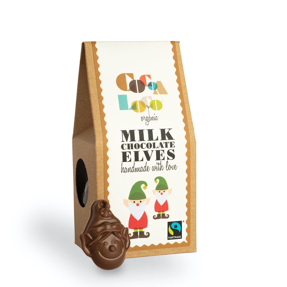 Cocoa Loco Milk Chocolate Christmas Elves 100g &Keep