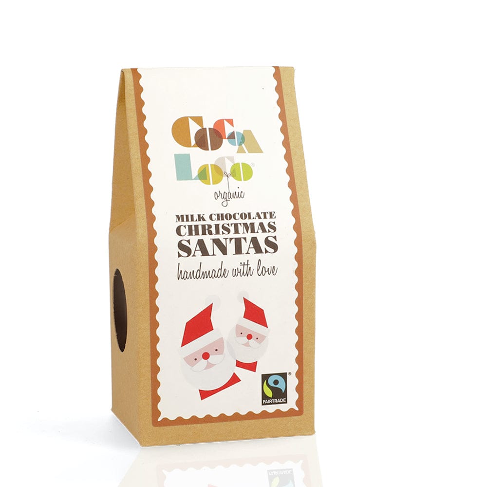 Cocoa Loco Milk Chocolate Christmas Santas 100g &Keep