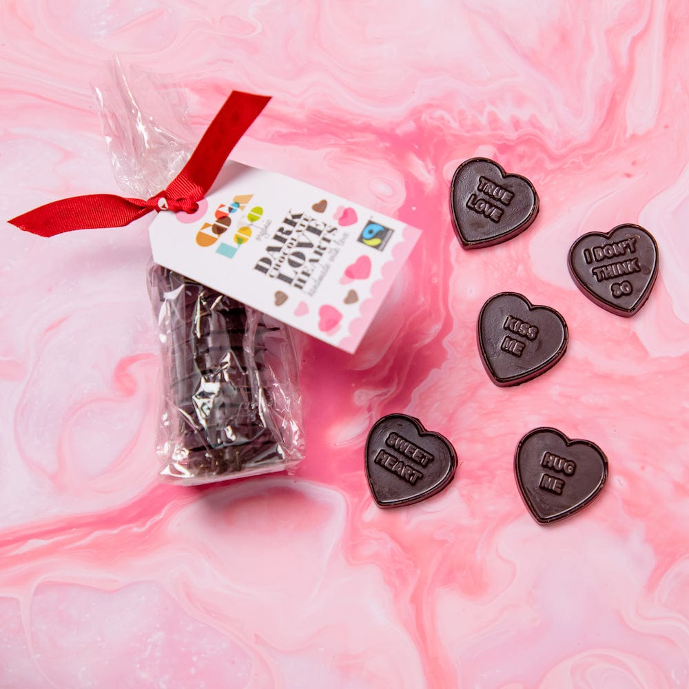 Dark Chocolate Love Hearts by Cocoa Loco &Keep