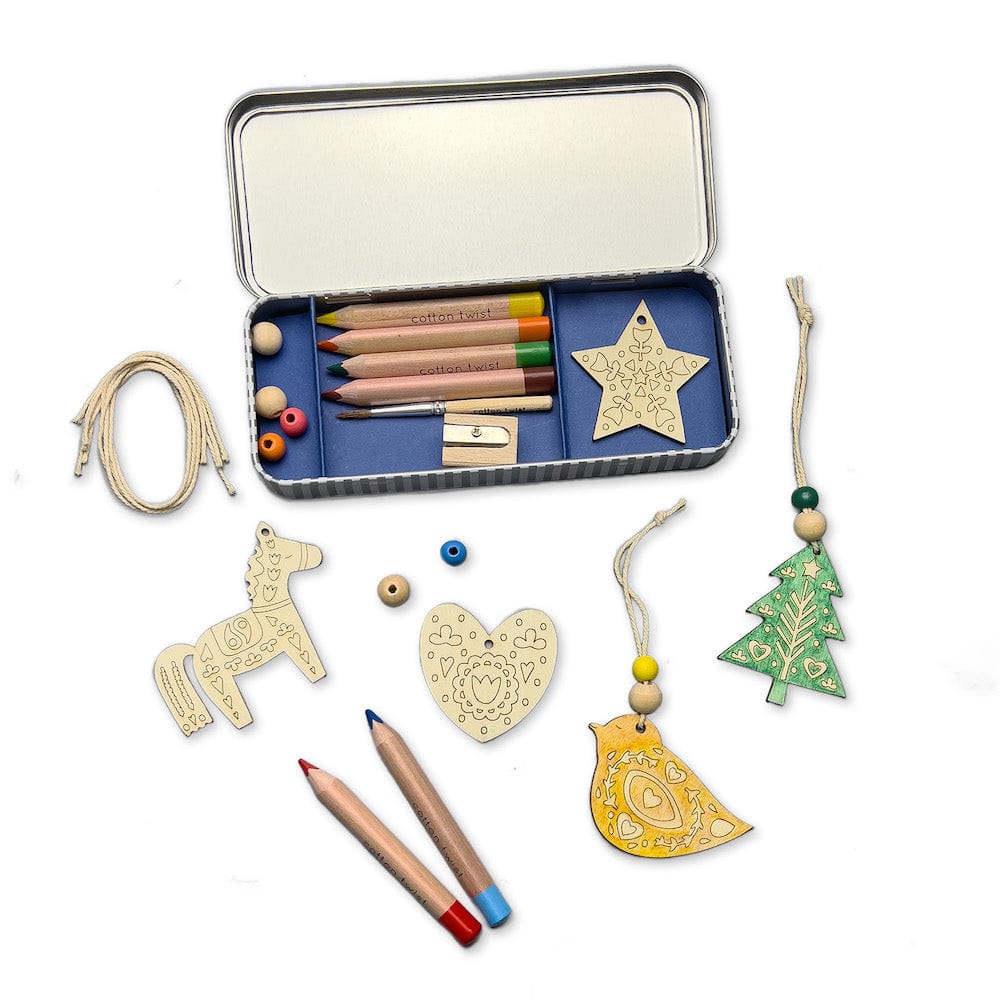 Folk Art Christmas Decoration Kit by Cotton Twist &Keep