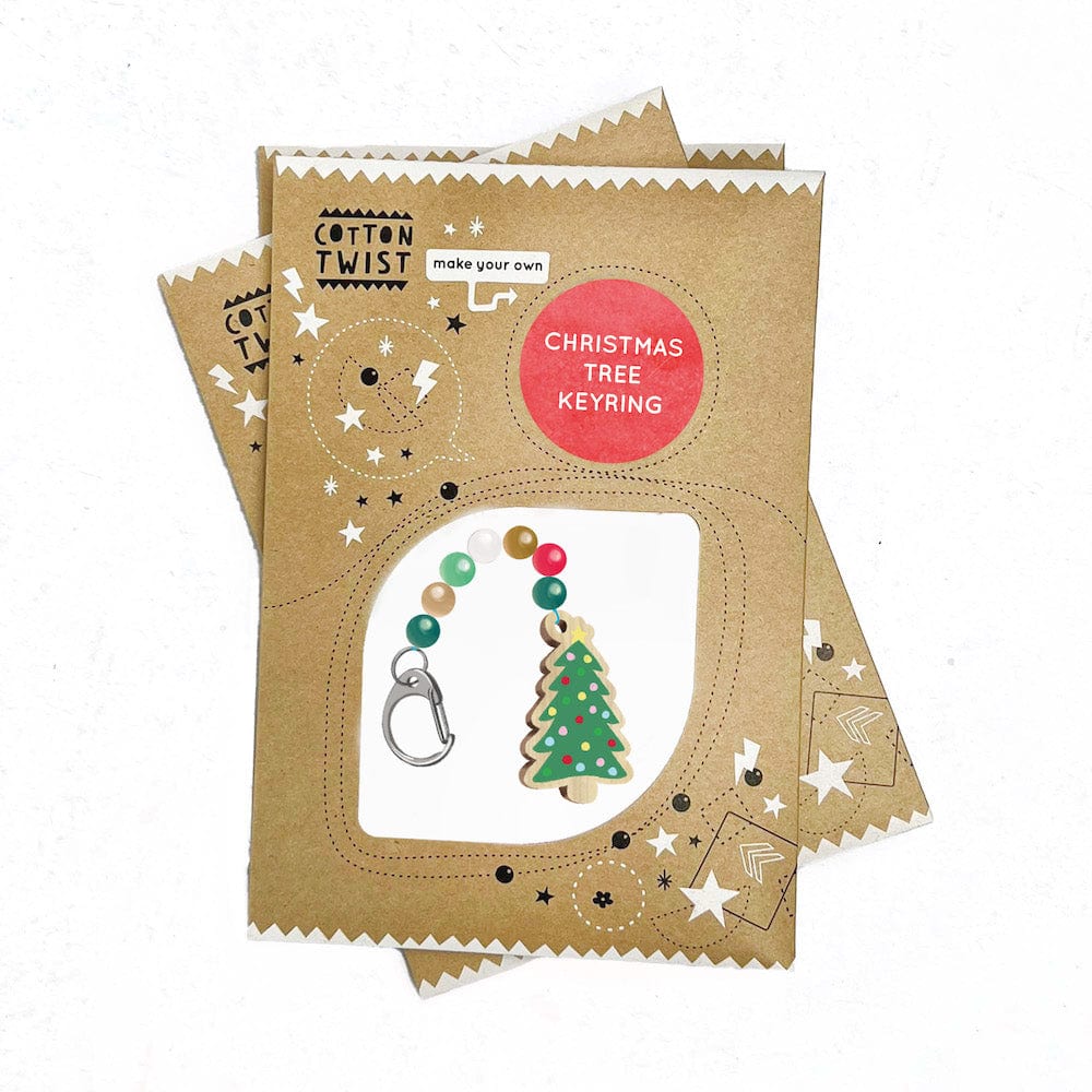 Make Your Own Christmas Tree Keyring Cotton Twist &Keep