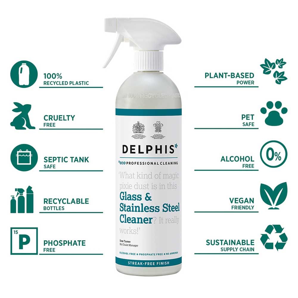 Delphis Eco Glass & Stainless Steel Cleaner &Keep