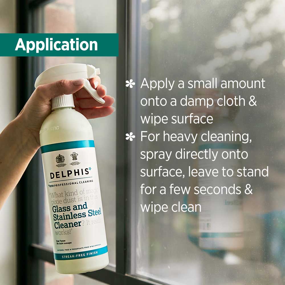 Delphis Eco Glass & Stainless Steel Cleaner &Keep