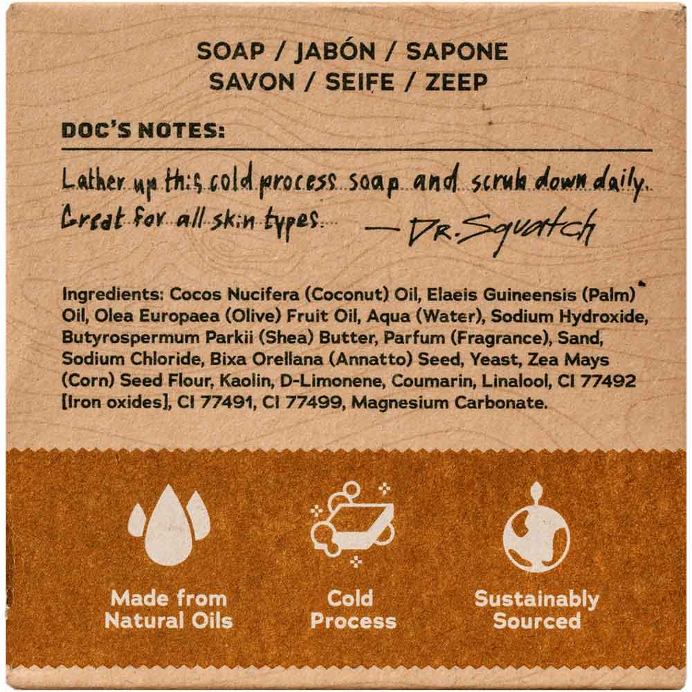 Dr. Squatch Wood Barrel Bourbon Soap &Keep