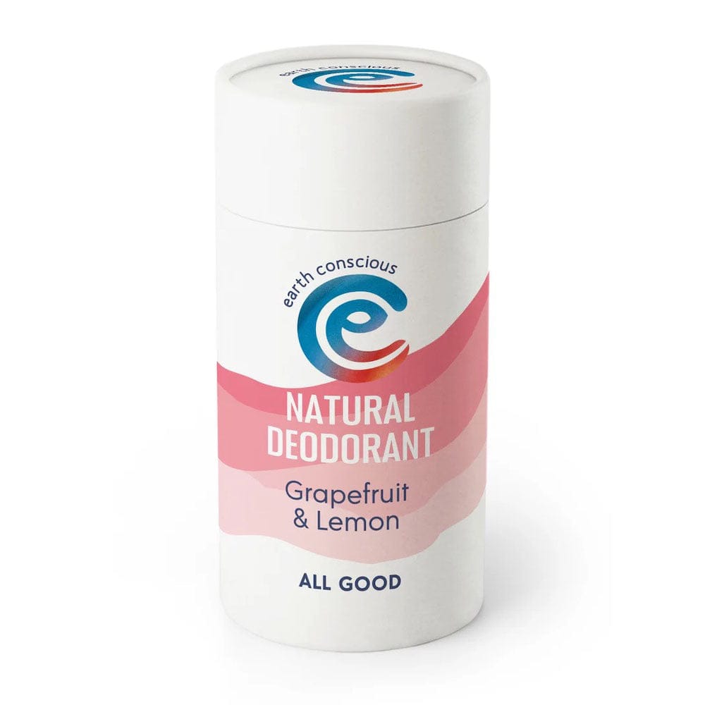 Earth Conscious Natural Deodorant Stick 90g - Grapefruit & Lemon &Keep