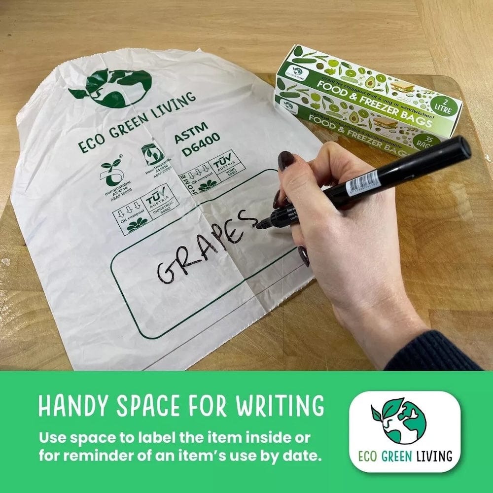 Compostable Food & Freezer Bags Eco green Living &Keep