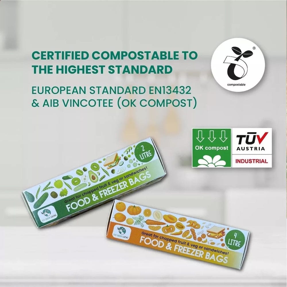 Compostable Food & Freezer Bags Eco green Living &Keep