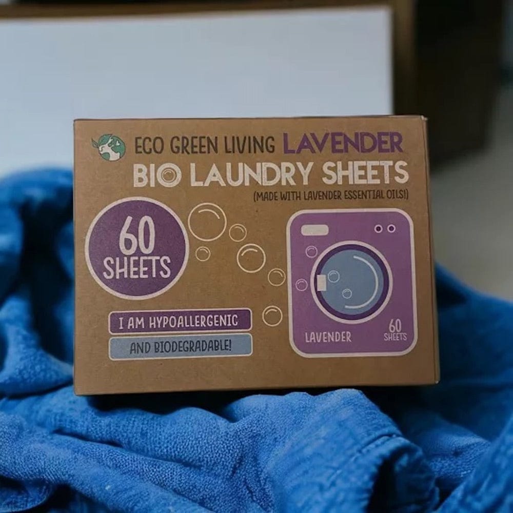 Lavender Bio Laundry Detergent Sheets (60) by Eco Green Living &Keep