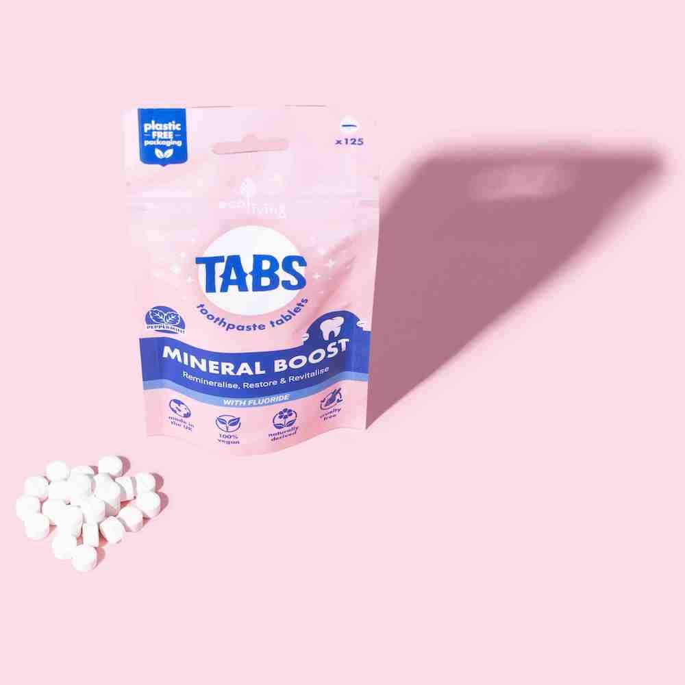 ecoLiving Mineral Boost Hydroxyapatite Toothpaste Tablets &Keep