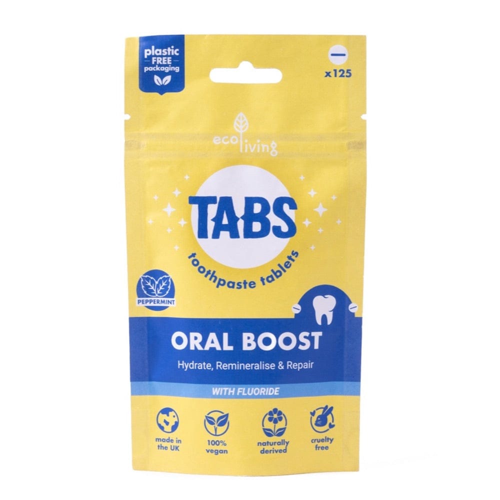 EcoLiving Oral Boost Toothpaste Tablets Vegan Plastic Free | &Keep