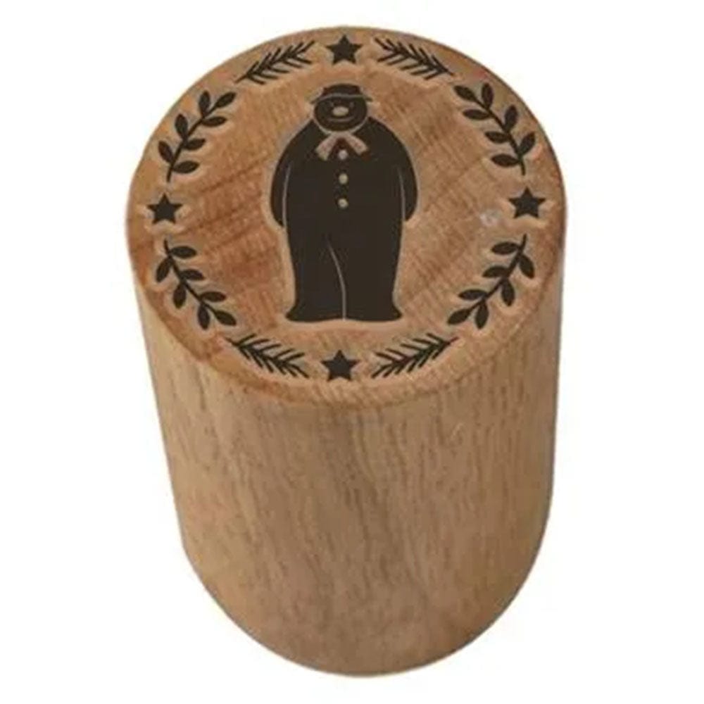 The Snowman™ Mince Pie/Cookie/Biscuit Wooden Stamp &Keep