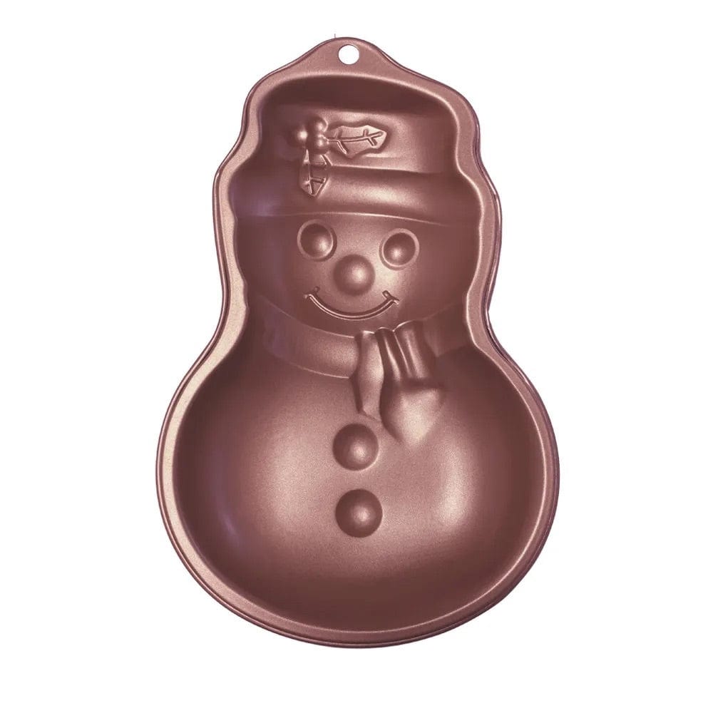 Copper Snowman Cake Tin Eddingtons &Keep