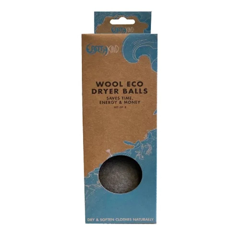 Earthkind Grey Wool Dryer Balls - Set of 3 &Keep