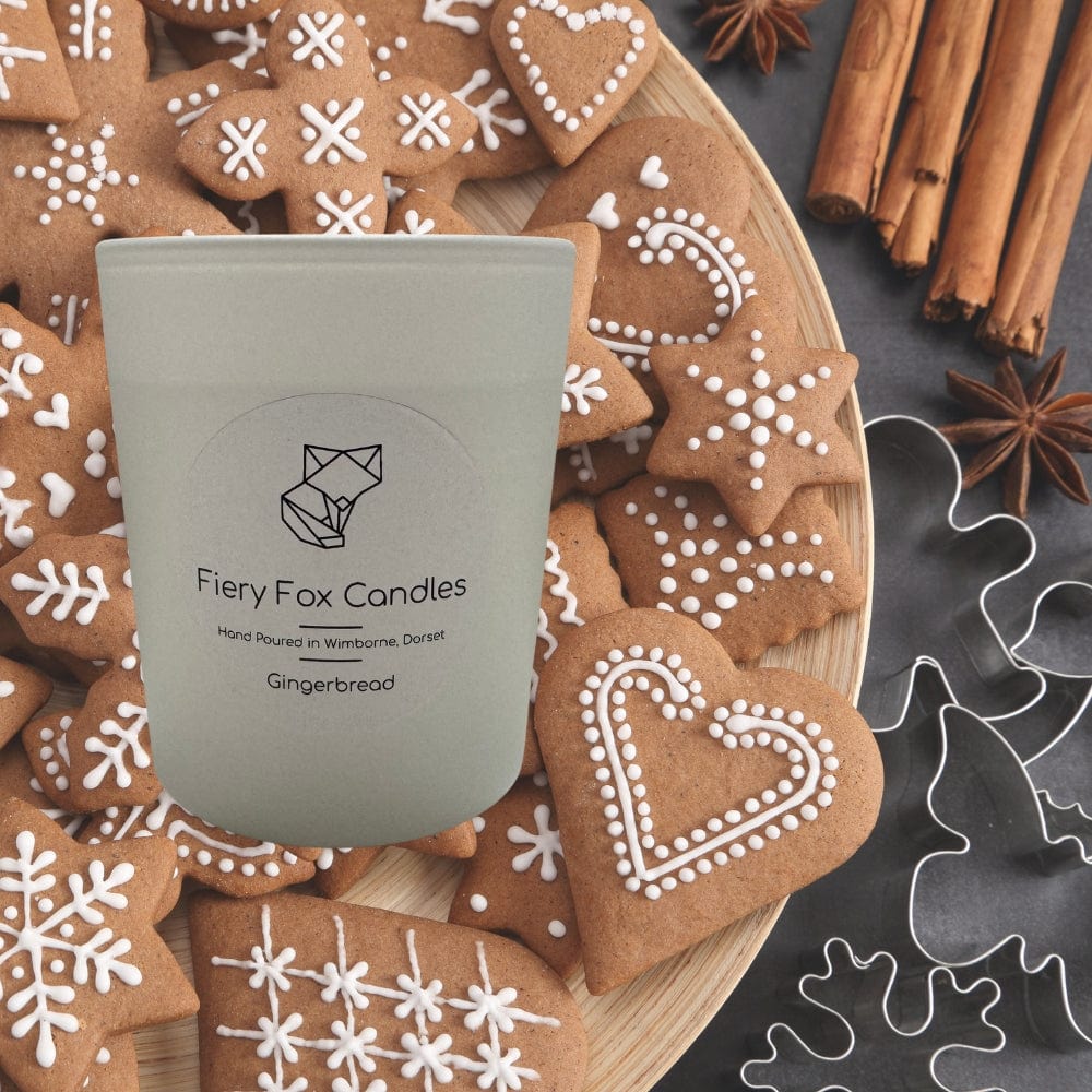 Gingerbread Scented Soy Wax Candles Fiery Fix &Keep