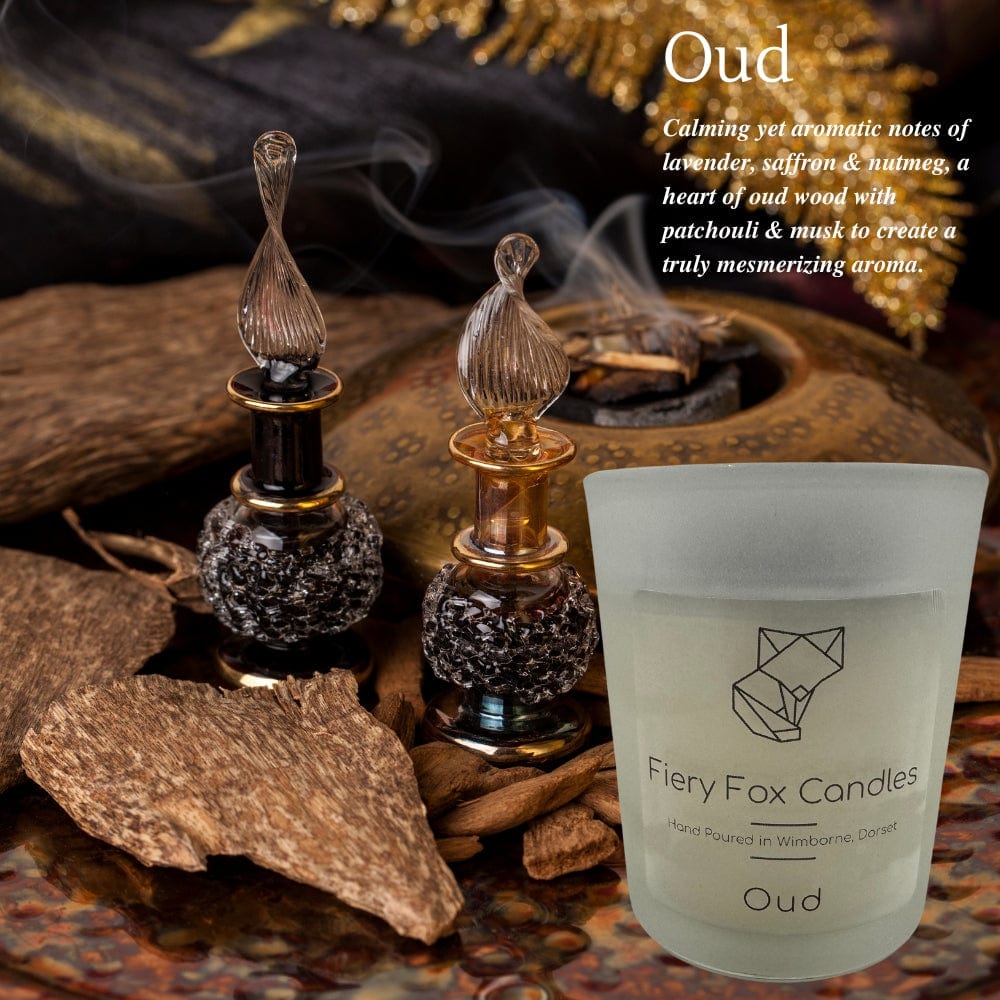 Oud Scented Soy Wax Candles Fiery Fox &Keep