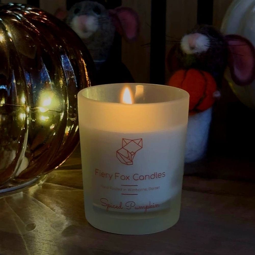 Fiery Fox Spiced Pumpkin Soy Wax Candles Votive &Keep