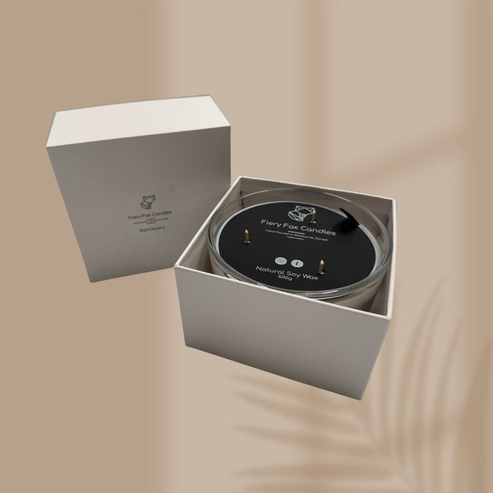 Three Wick Deluxe Soy Wax Candle Fiery Fox &Keep