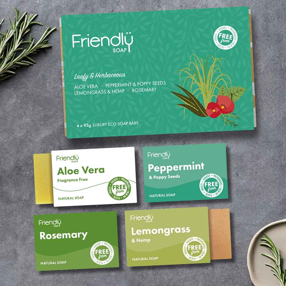 Friendly Soap Selection Box - Leafy & Herbaceous &Keep