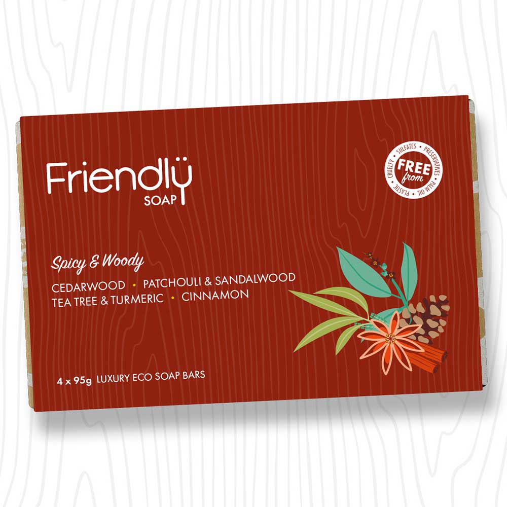 Friendly Soap Selection Box - Spicy & Woody &Keep