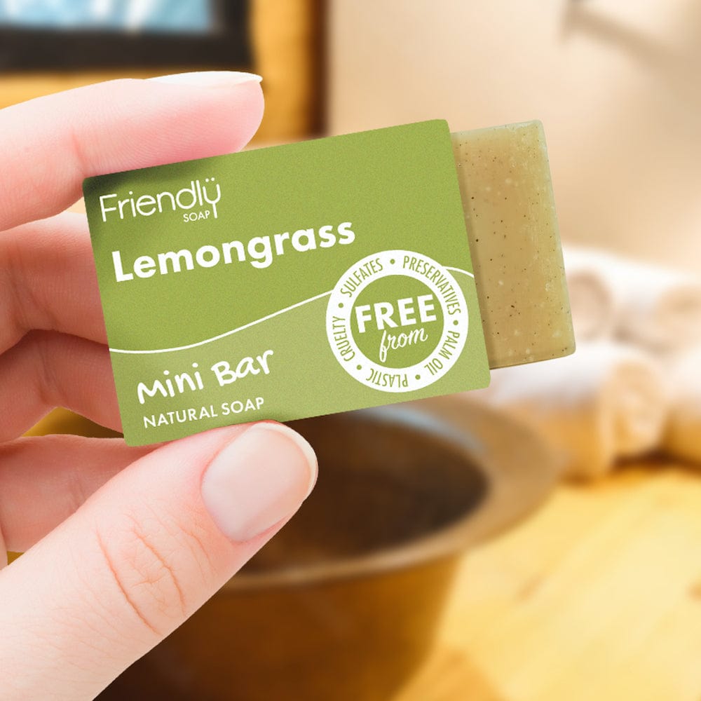 Friendly Soap - Lemongrass & Hemp Mini Bar &Keep