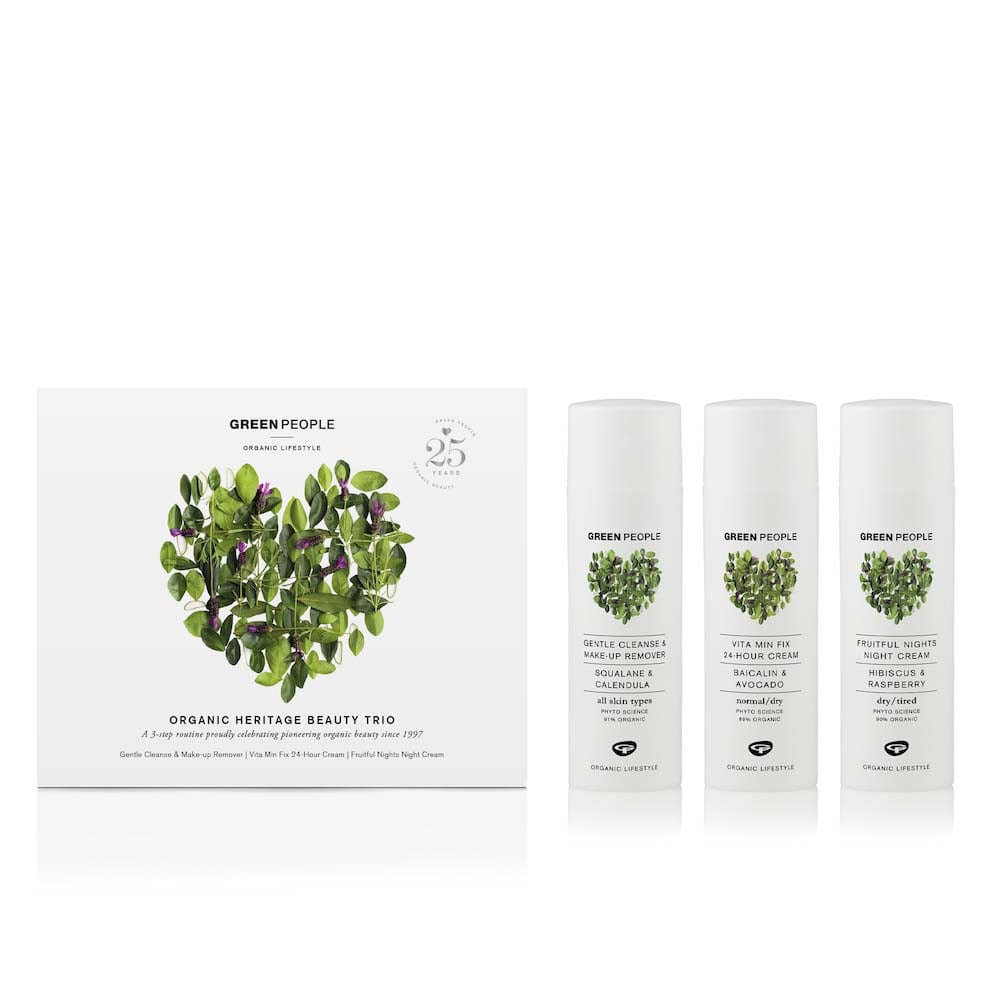 Heritage Beauty Trio Organic Gift Set by Green People &Keep