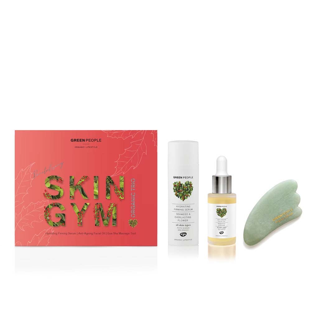 Revitalising Skin Gym Organic Trio Gift Set by Green People &Keep