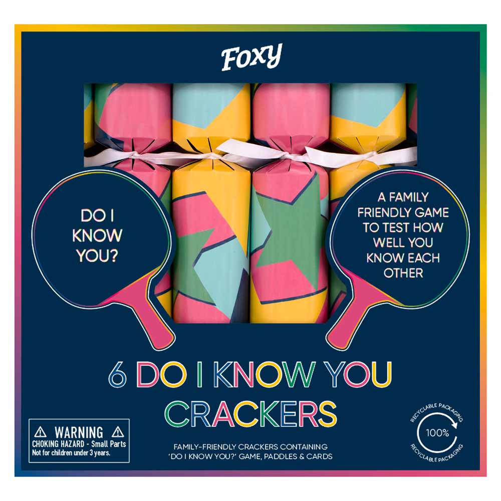 Do I Know You? FSC Christmas Crackers & Game Box of 6 &Keep