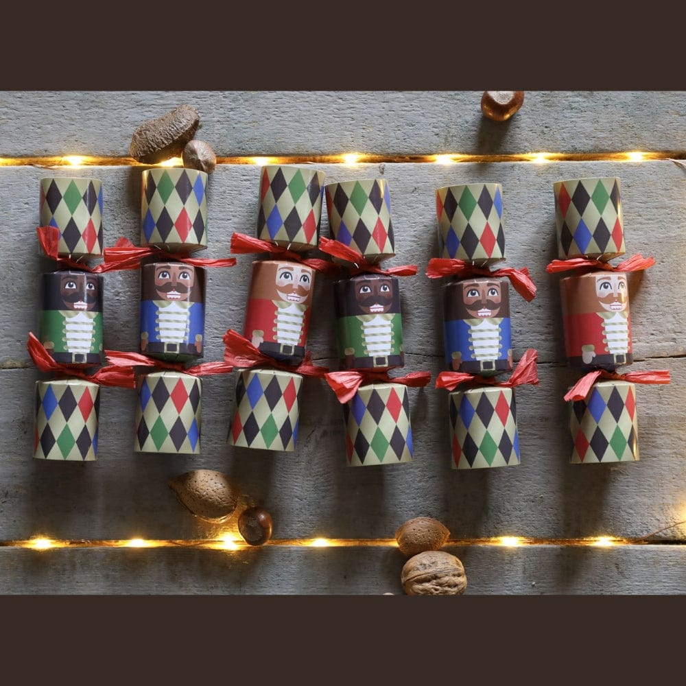 Nutcracker Mini Christmas Crackers Box of 6 &Keep