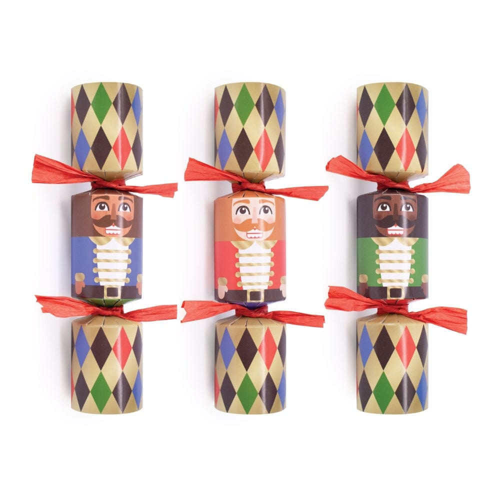 Nutcracker Mini Christmas Crackers Box of 6 &Keep