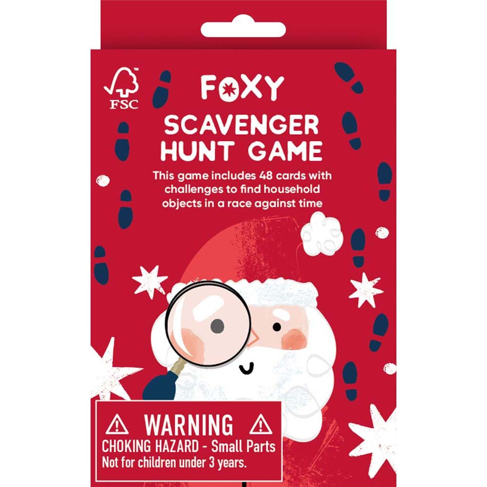 Foxy Christmas Scavenger Hunt Game Heart & Should &Keep