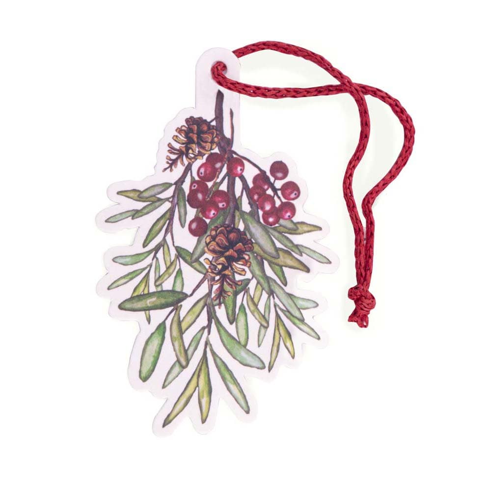 Christmas Sprig Gift Tags Pack of 10 &Keep