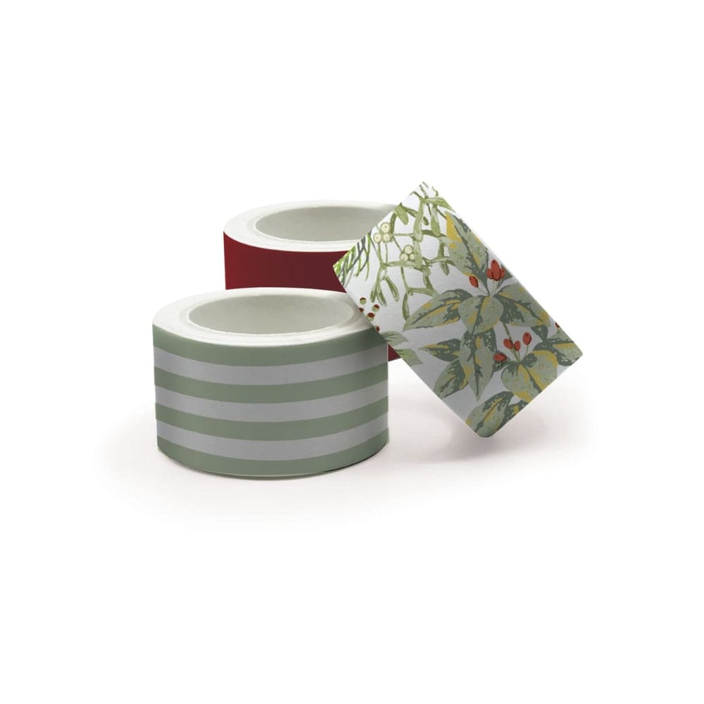 Laura Ashley Festive Botanicals Washi Tape 25mm x 5m - Pack of 3 &Keep