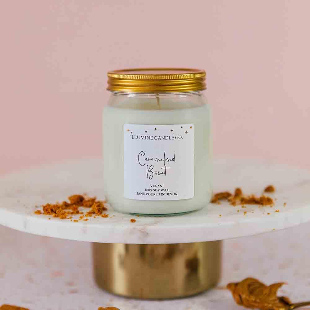 Caramelised Biscuit Soy Wax Candle Illumine Candle Co. &Keep