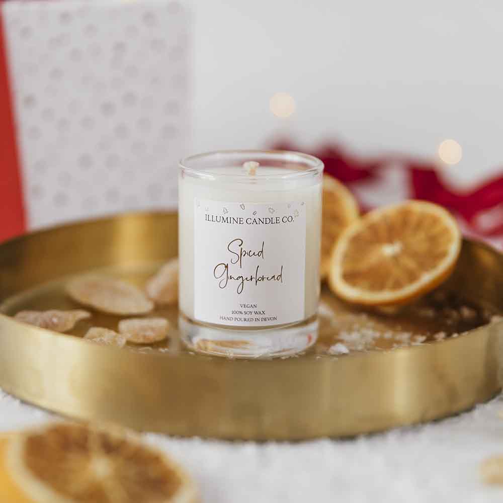 Spiced Gingerbread Soy Wax Candle Votive &Keep