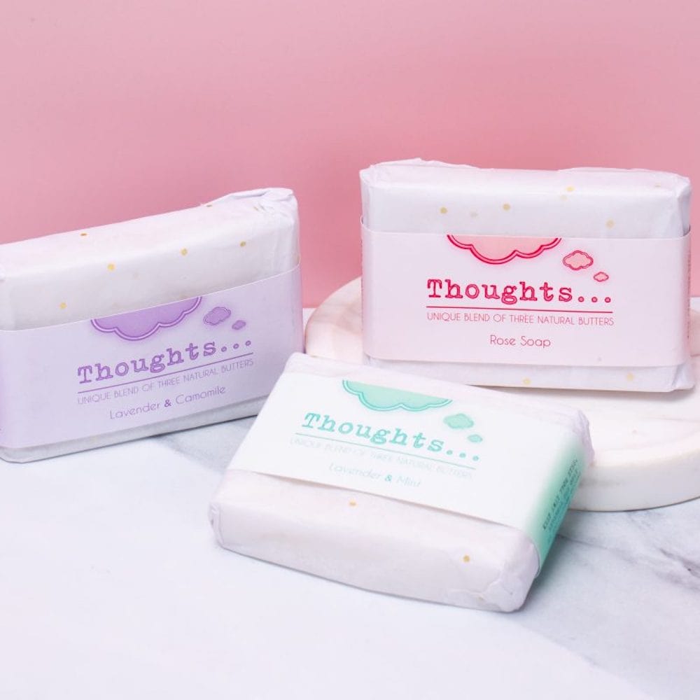 Thoughts Handmade Triple Butter Vegan Soap - Lavender & Camomile