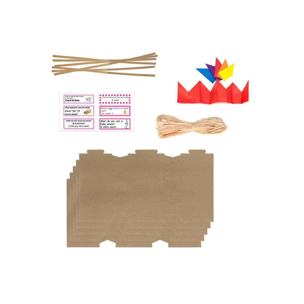 Kraft Brown Christmas Cracker Making Kit (6) &Keep