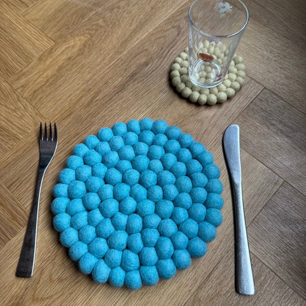 Fairtrade Wool Felt Coaster & Tablemat &Keep