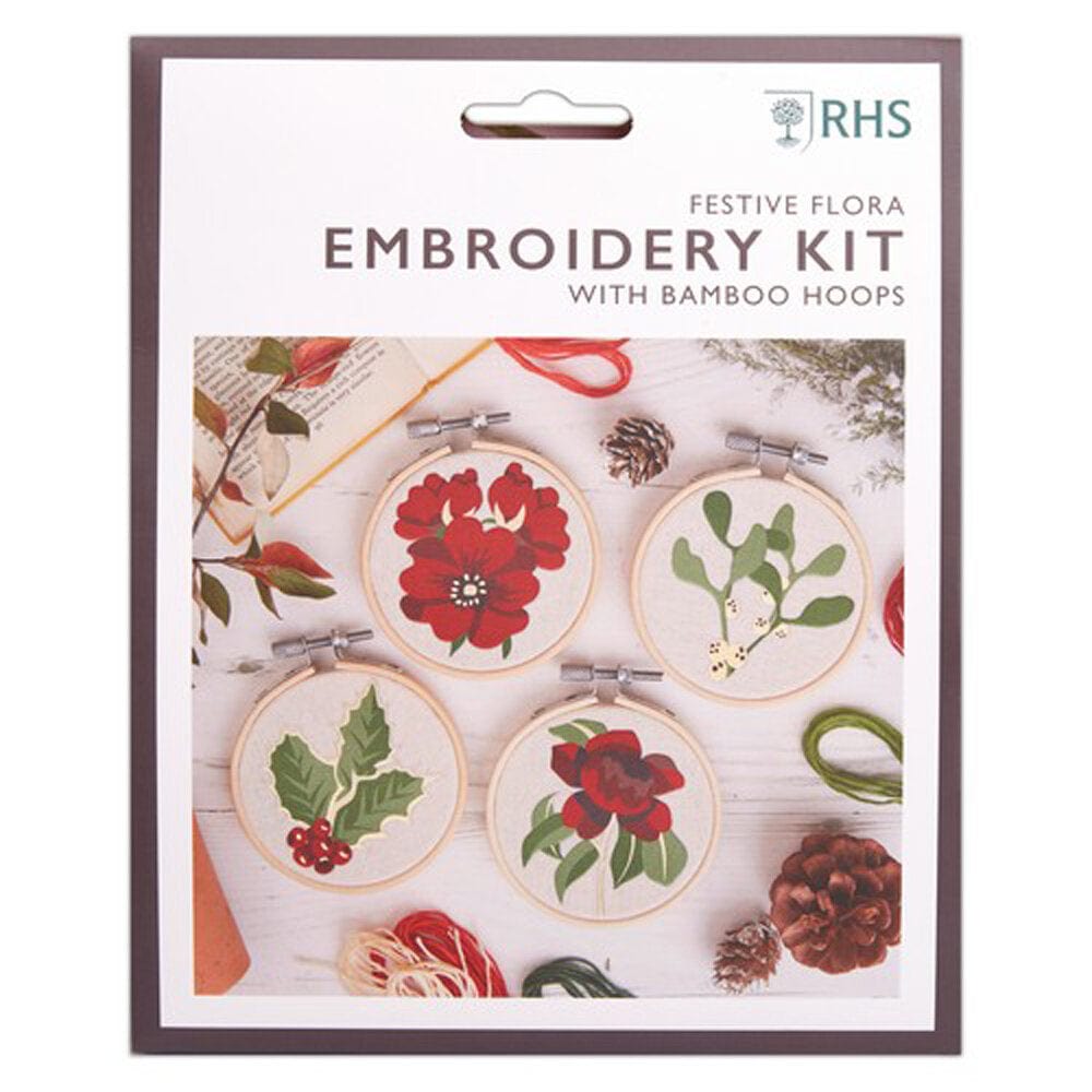 RHS Embroidery Kit - Festive Flora &Keep