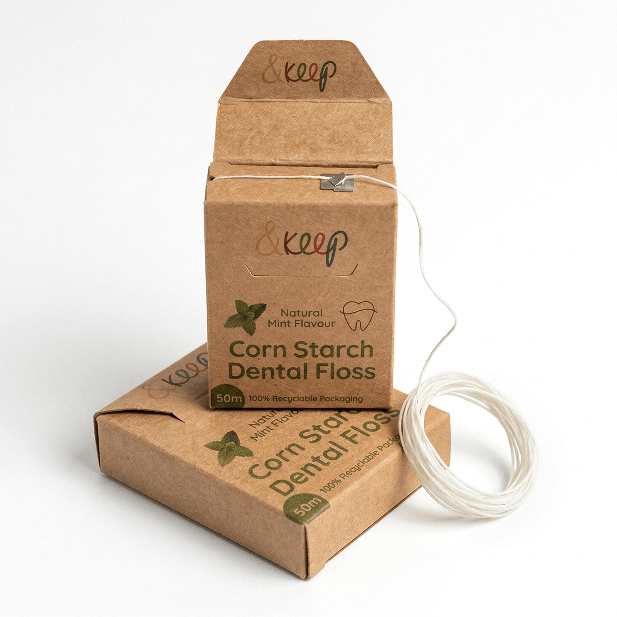 &Keep Vegan Corn Starch Dental Floss