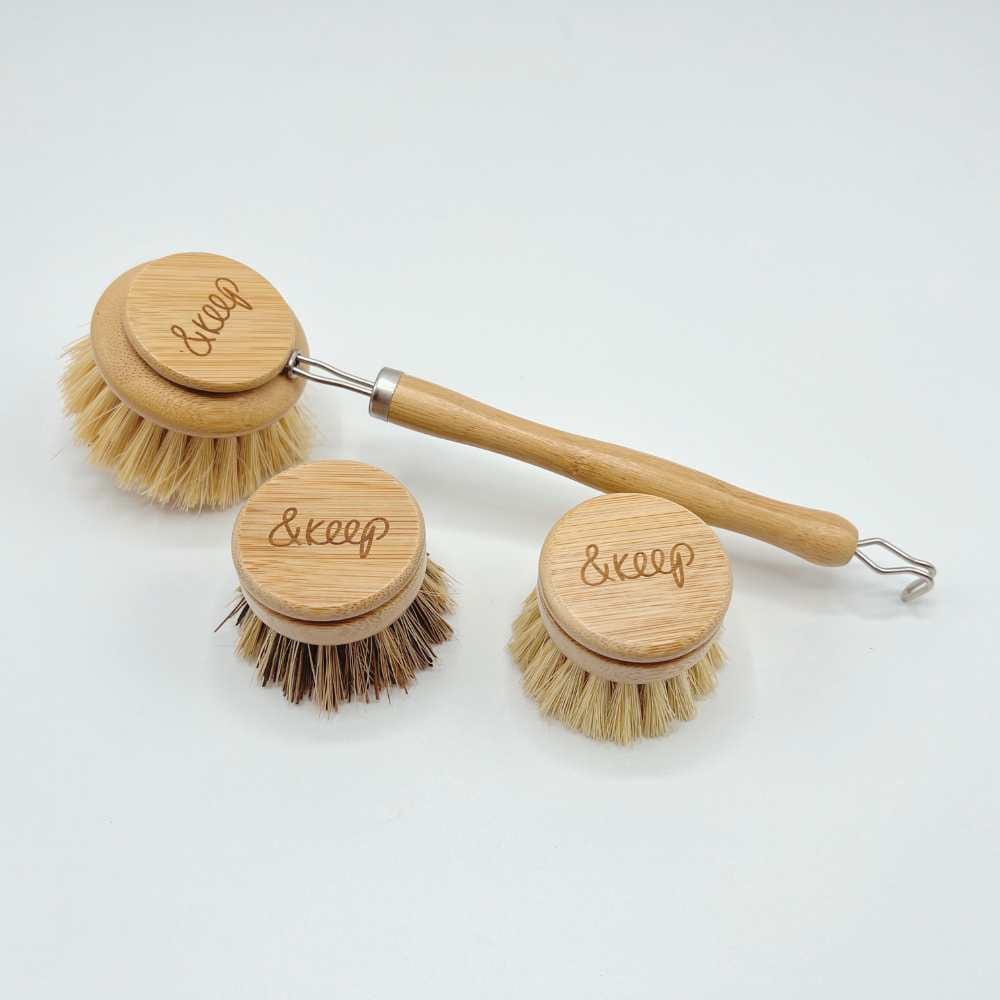 &Keep Bamboo Dishbrush with Replaceable Head