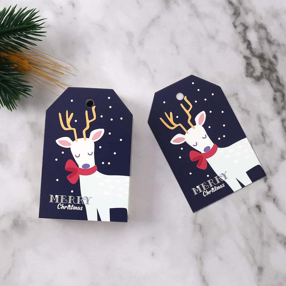 Navy Blue Christmas Gift Tags Pack of 10 &Keep
