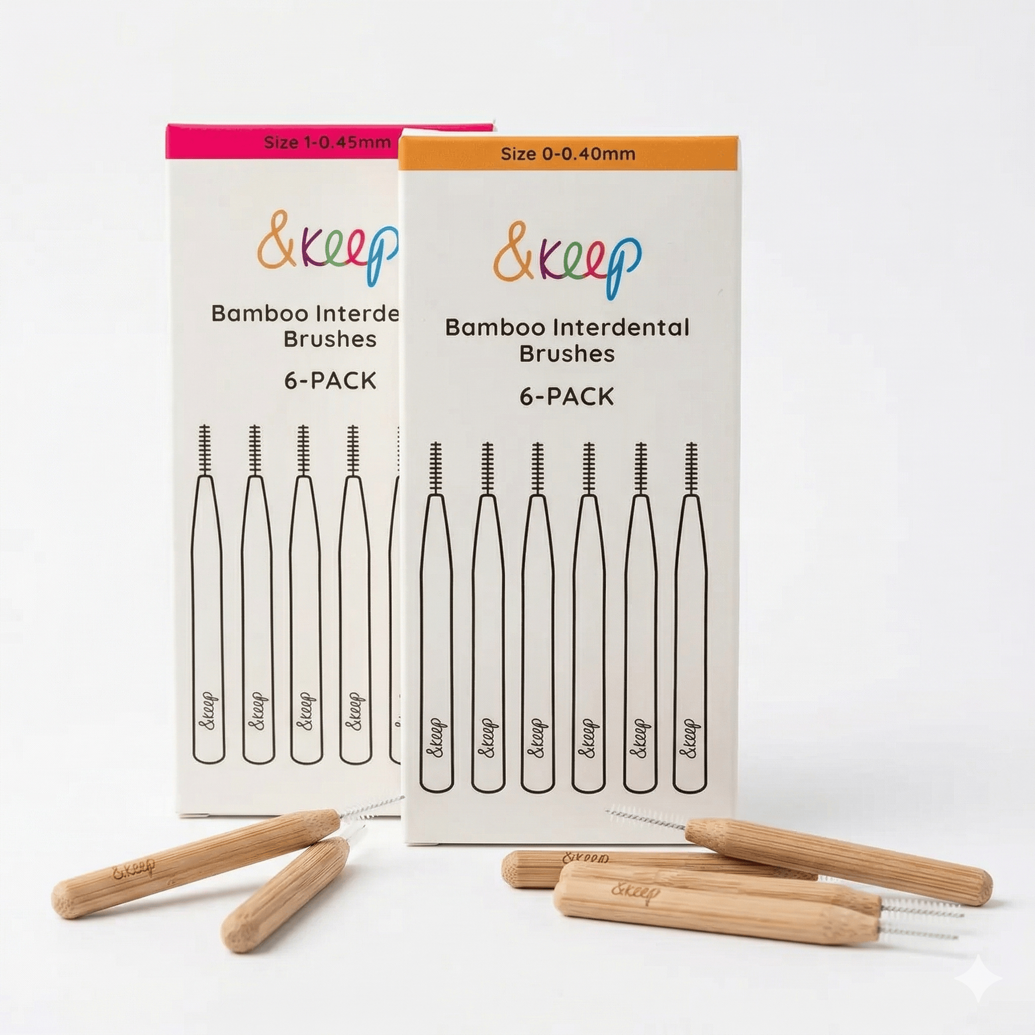 &Keep Bamboo Interdental Brushes Various Sizes