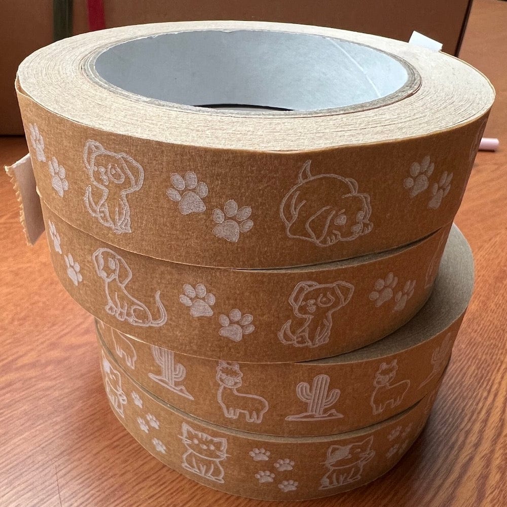 Dogs Biodegradable Paper Tape 24mm x 50m &Keep