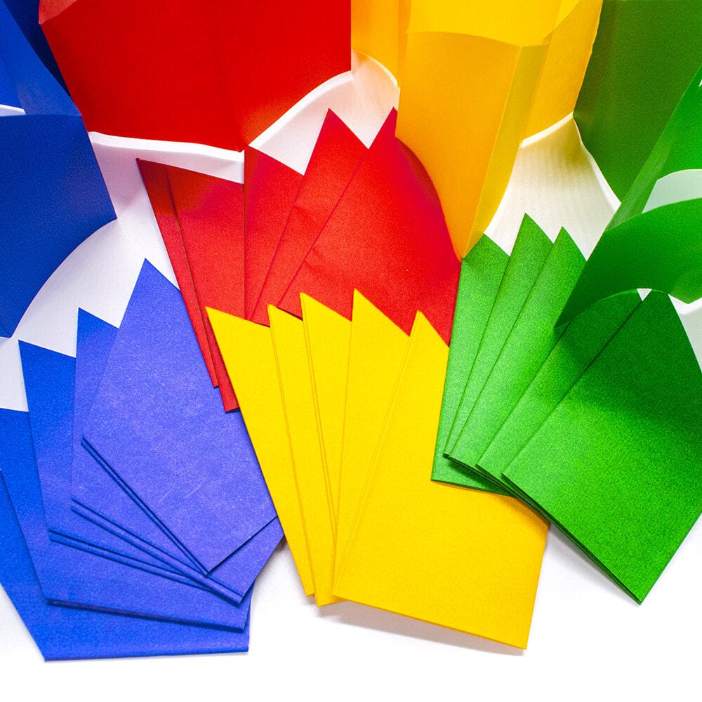 Eco Paper Party Hats Colours