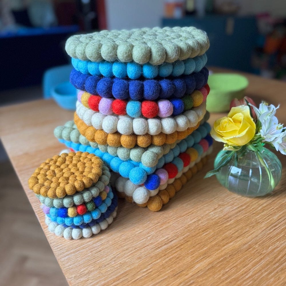 Fairtrade Wool Felt Hand Made Trivets, Placemats & Coasters &Keep