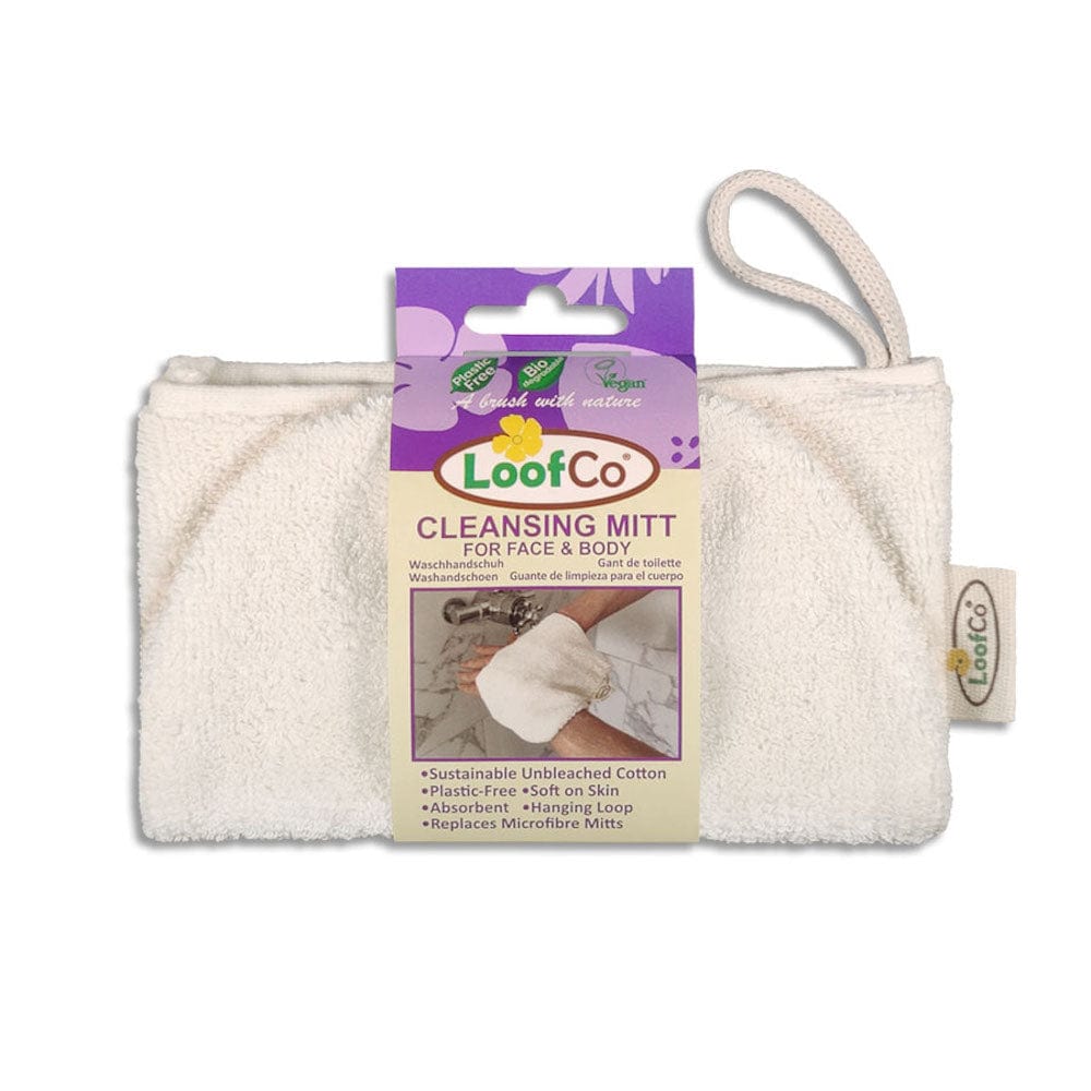 LoofCo Egyptian Cotton Cleansing Mitt &Keep