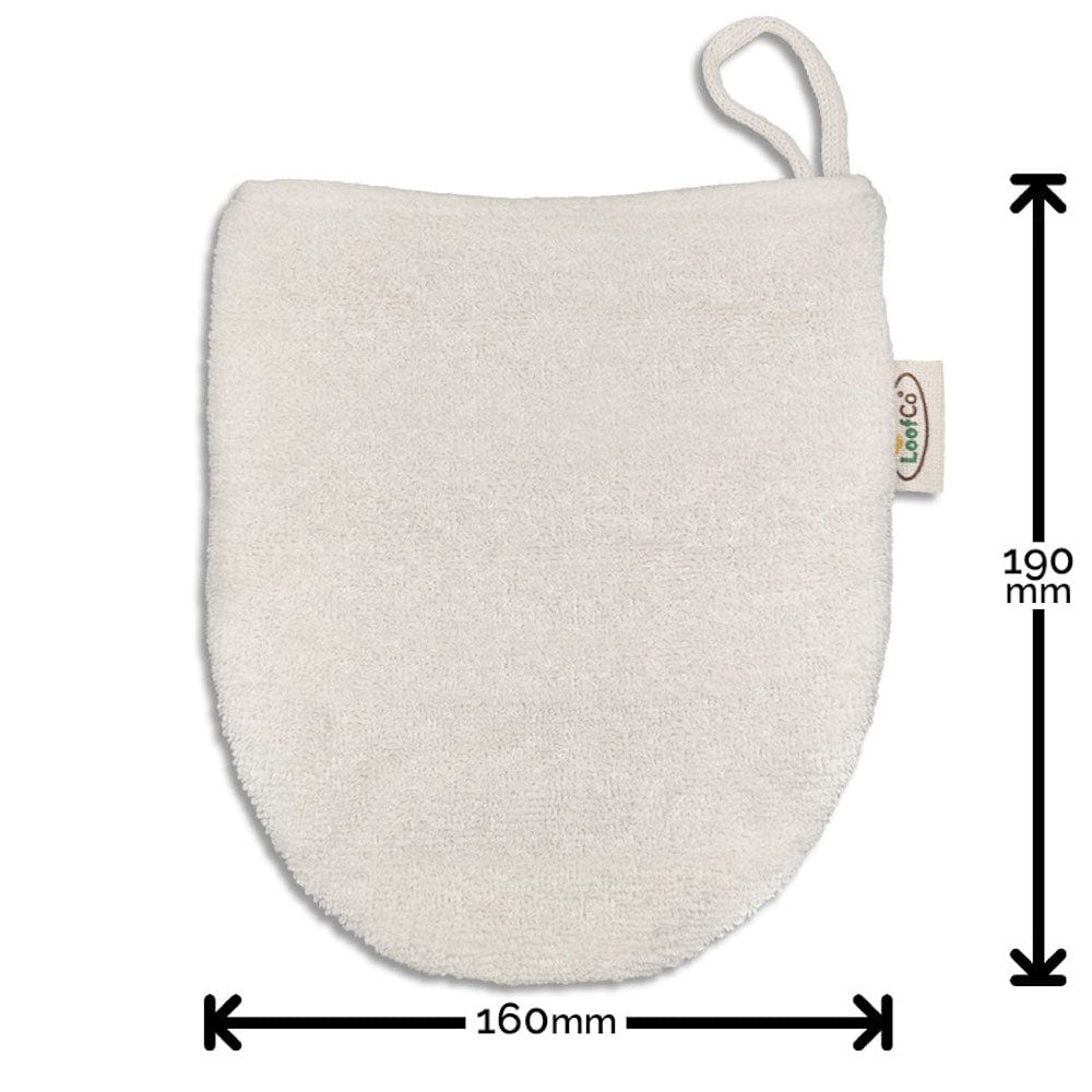 LoofCo Egyptian Cotton Cleansing Mitt &Keep