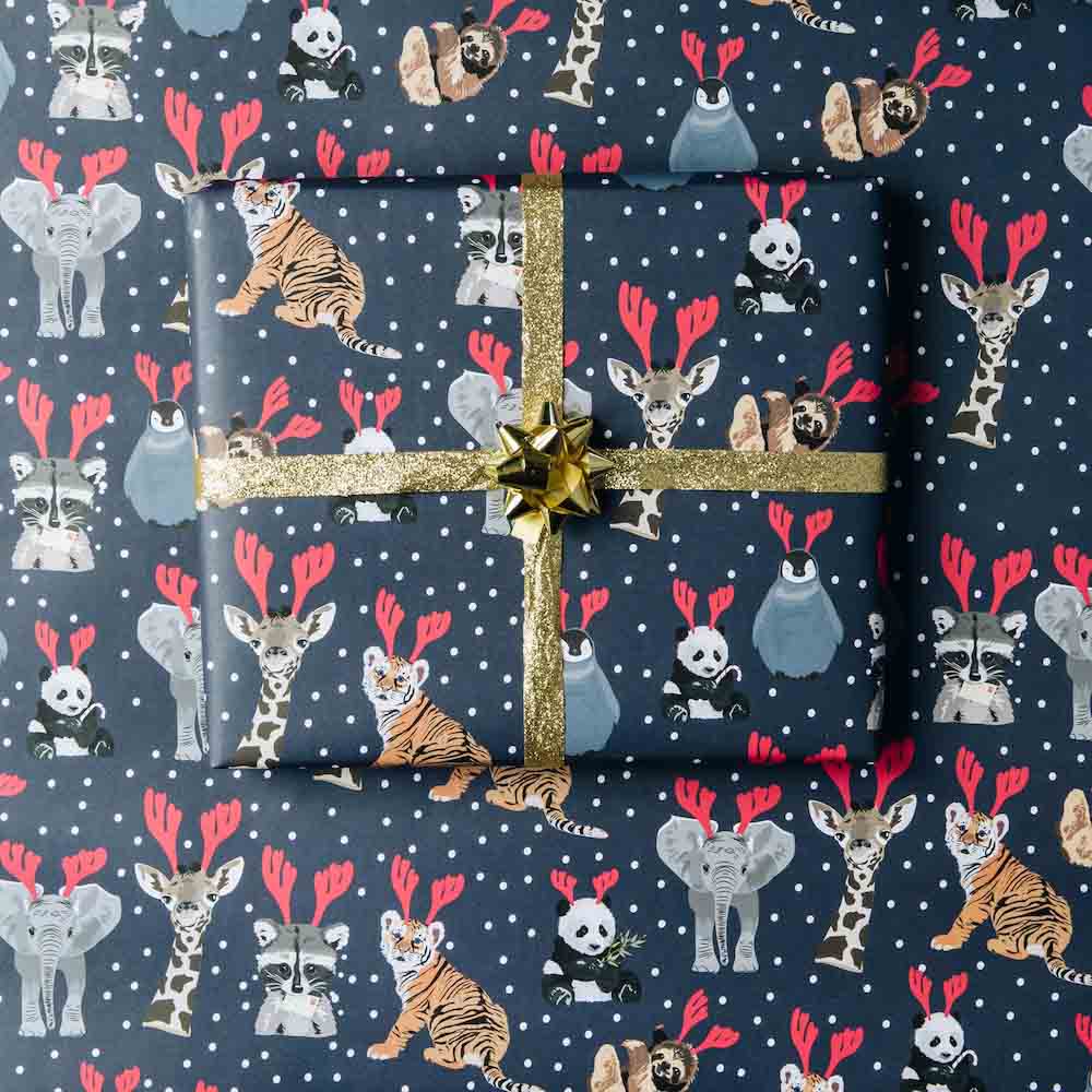 Go Wild Christmas Wrapping Paper Lorna Syson &Keep